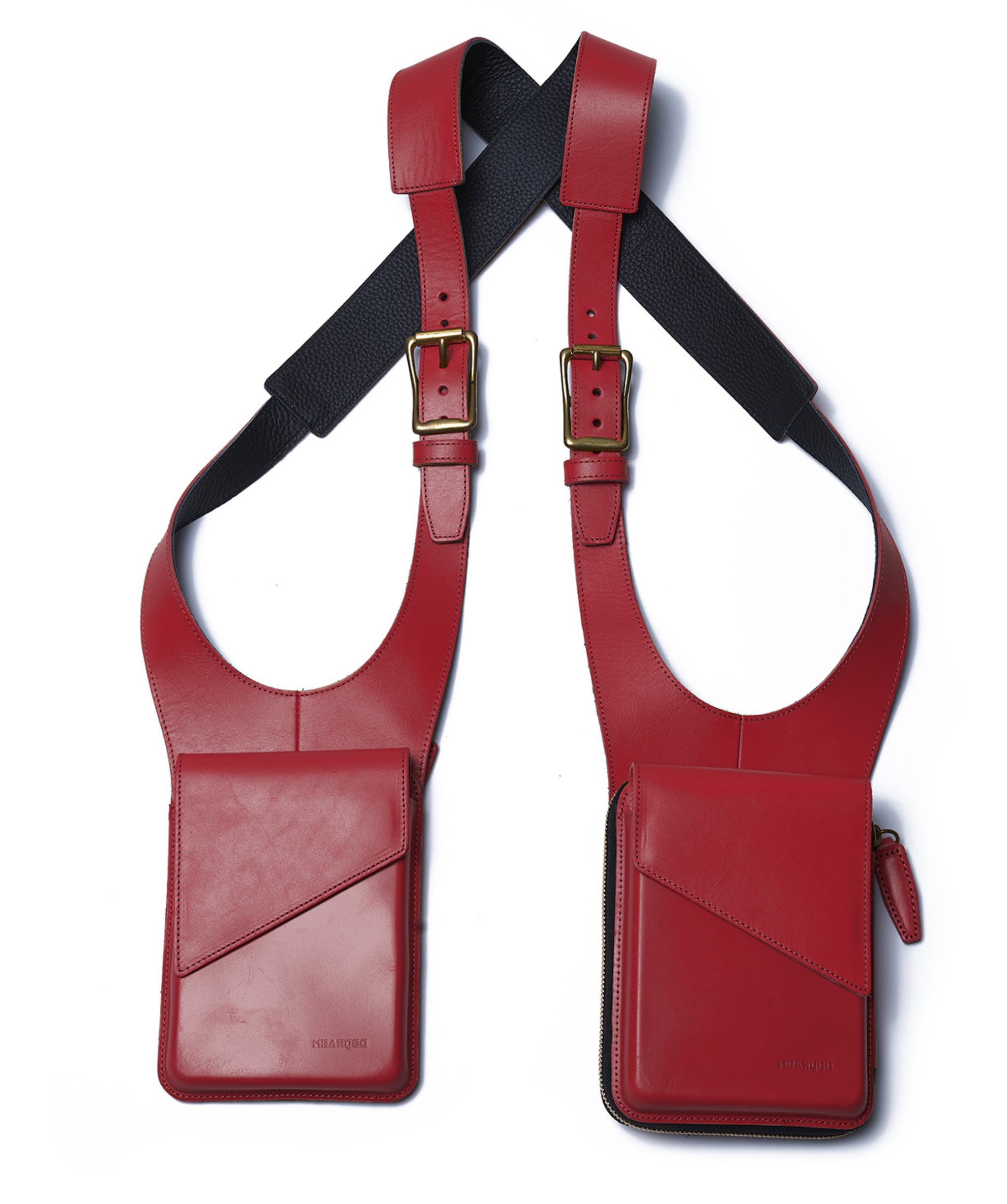 The Toast Deux Bordeaux by MBARQGO. A dual holster bag.