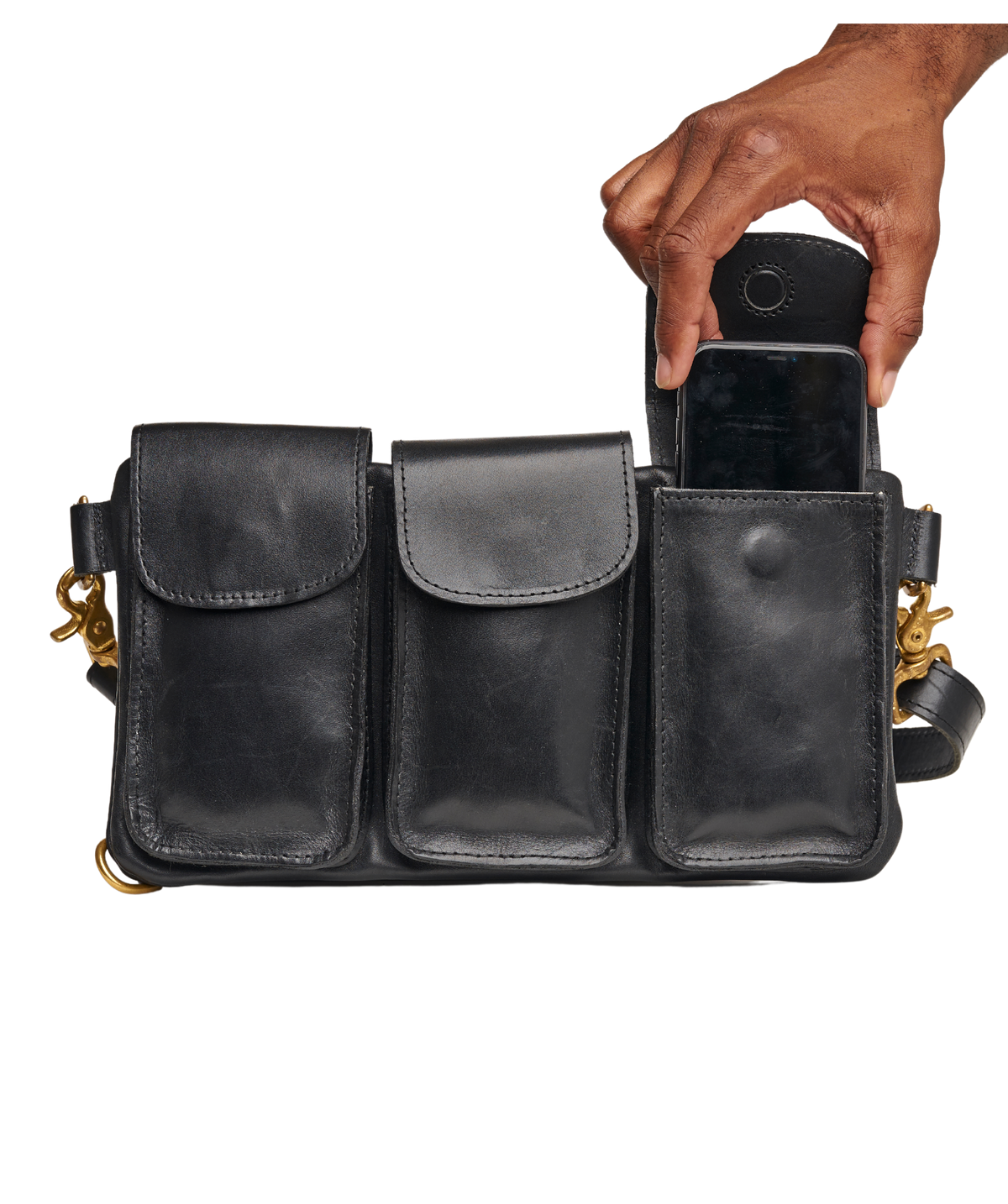 The Legionnaire Bandolier Noir - Full Leather