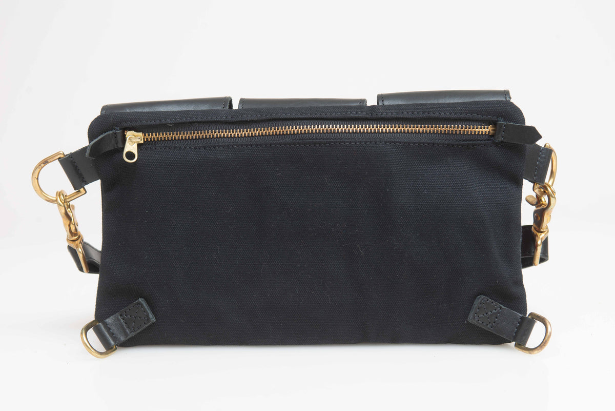 The Legionnaire Bandolier Vermilion Noir - Leather & Canvas
