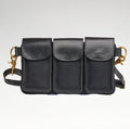 The Legionnaire Bandolier Noir - Leather & Canvas