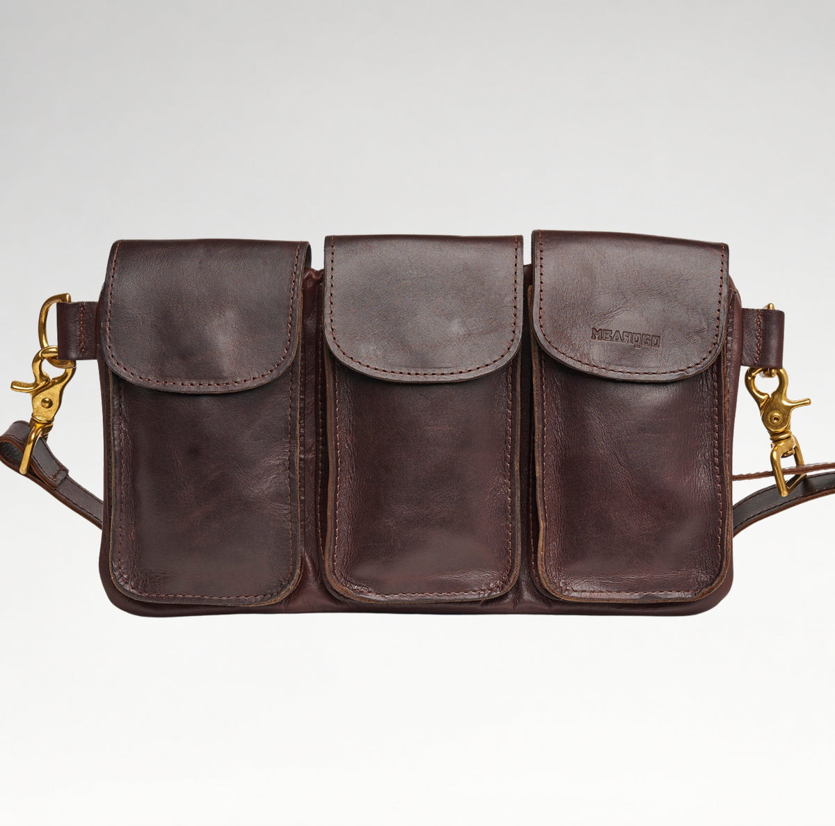 The Legionnaire Bandolier Chocolate - Full Leather