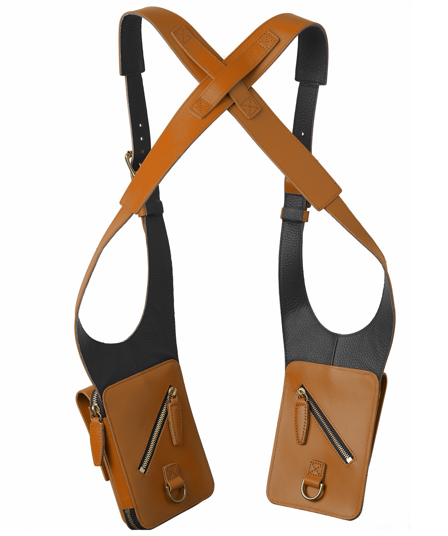 The Toast Deux Caramel by MBARQGO. A dual holster bag.